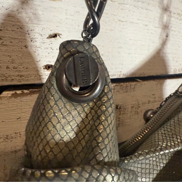 Laura B Collection Bag  Silver RARE Stains! - Picture 3 of 11